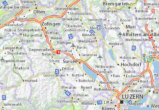 Karte Stadtplan Geuensee