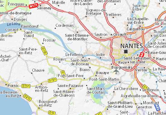 Le Pellerin Map
