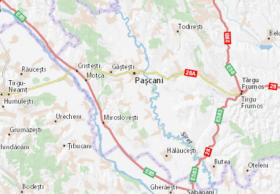 Kaart Plattegrond Stolniceni-Prăjescu