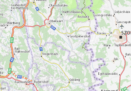 Karte Stadtplan Kleinbachselten