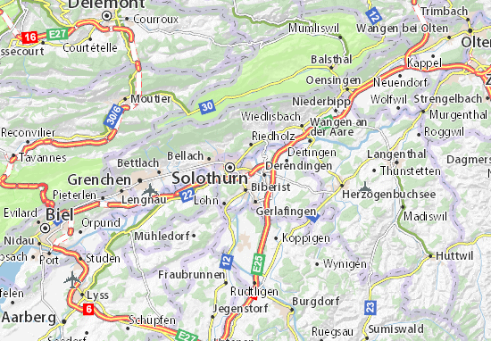 Zuchwil Map