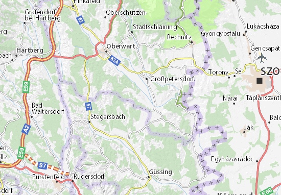 Karte Stadtplan Großbachselten