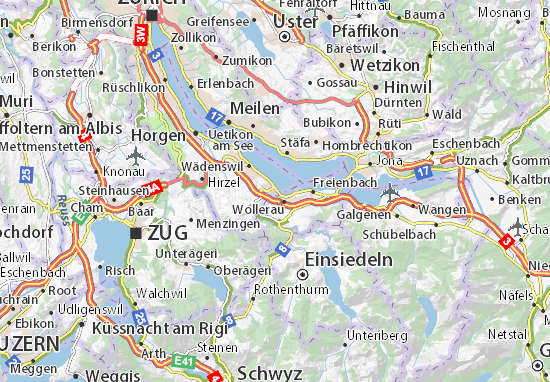 Karte Stadtplan Richterswil