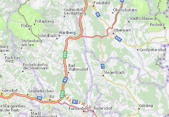 Karte Stadtplan Wörth an der Lafnitz