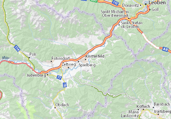 Mapa Knittelfeld