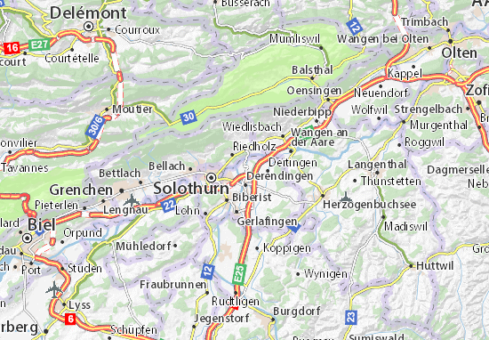 Luterbach Map