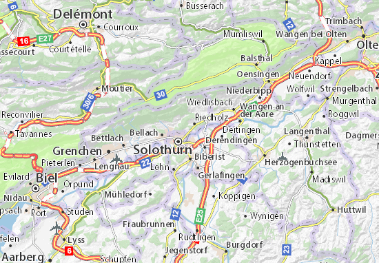 Karte Stadtplan Feldbrunnen
