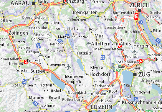 Karte Stadtplan Hitzkirch