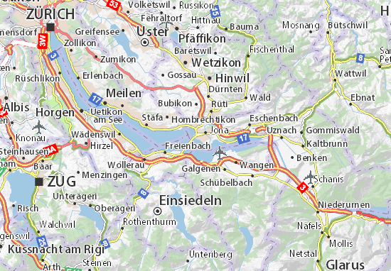 Karte Stadtplan Rapperswil