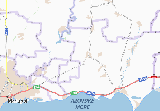 Karte Stadtplan Kulykove