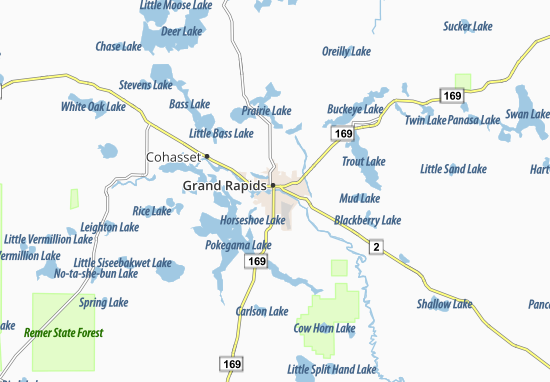 Mapa Grand Rapids