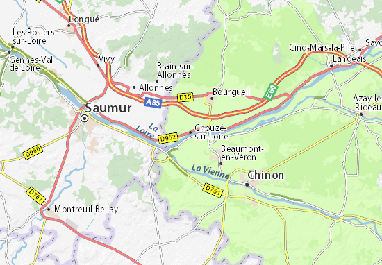 Mapa Plano Chouzé-sur-Loire