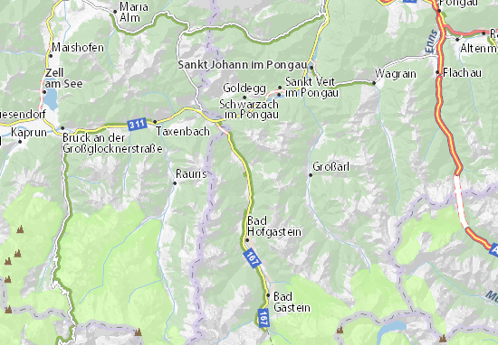 Dorfgastein Map