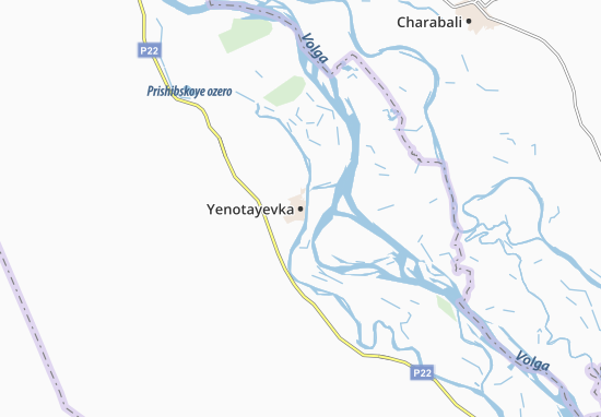 Kaart Plattegrond Yenotayevka
