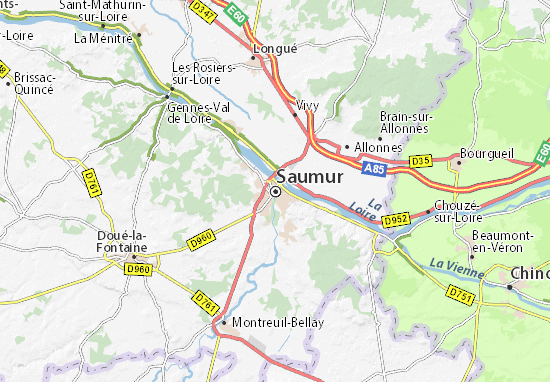 Carte-Plan Saumur