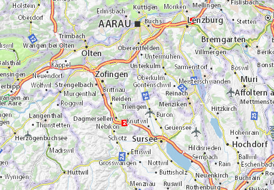 Karte Stadtplan Attelwil