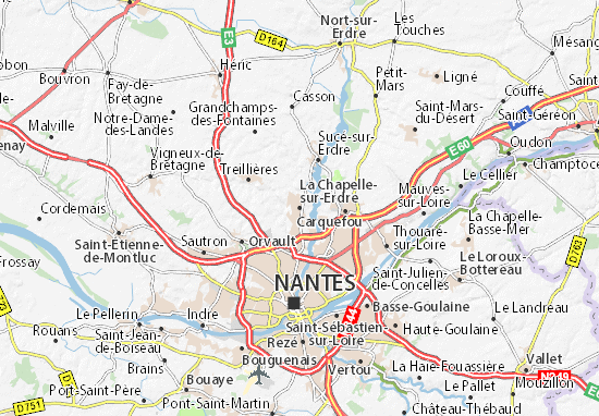 La Chapelle-sur-Erdre Map