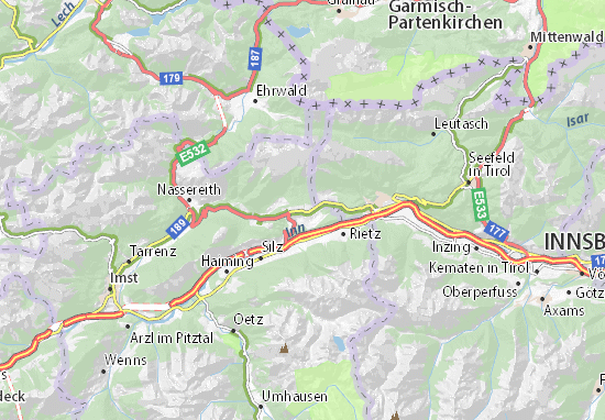 Karte Stadtplan Obermieming