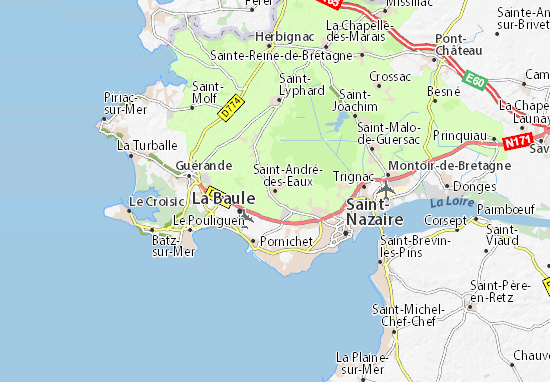 Mapa Plano Saint-André-des-Eaux