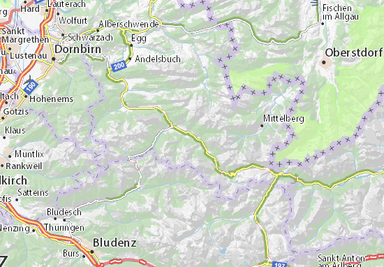Schoppernau Map