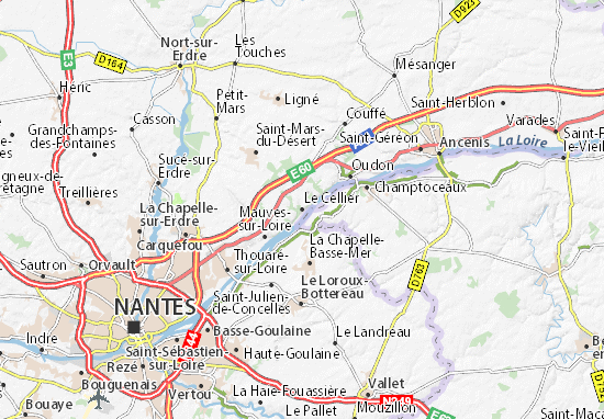 Karte Stadtplan Le Cellier