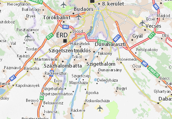 Mapa Szigethalom
