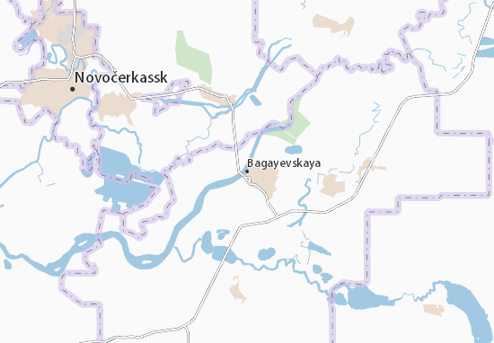 Kaart Plattegrond Bagayevskaya