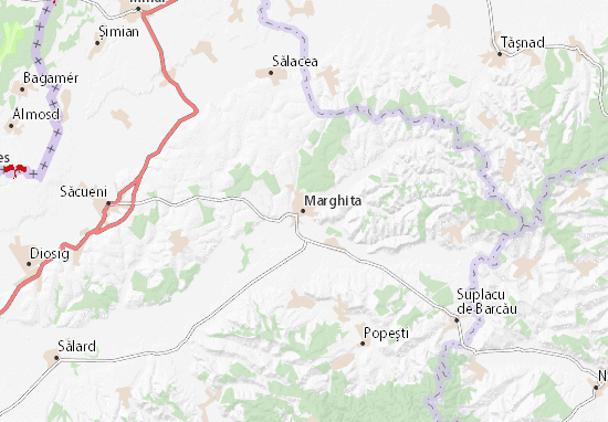 Karte Stadtplan Marghita