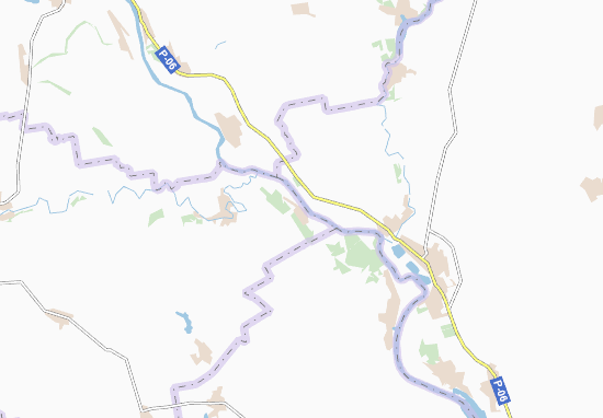 Karte Stadtplan Varyushyne
