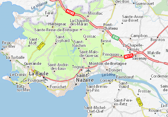 Carte-Plan Saint-Malo-de-Guersac