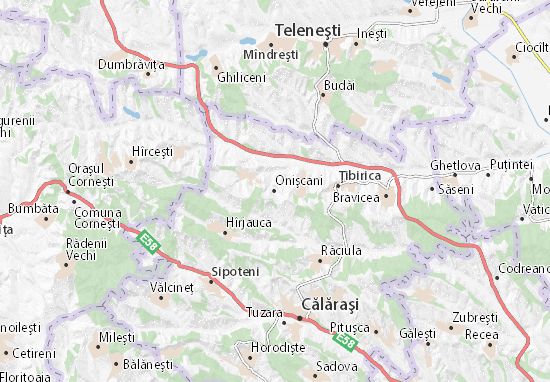 Karte Stadtplan Onişcani