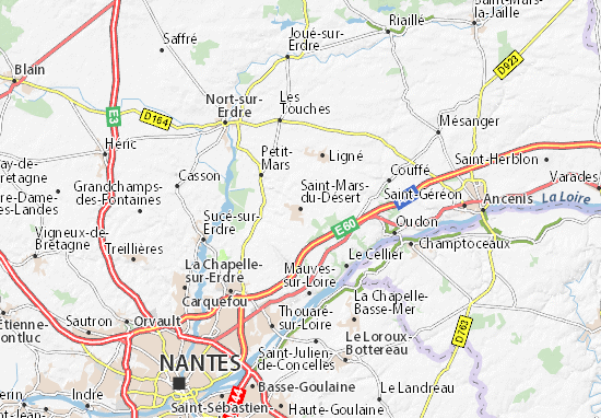 Mapa Plano Saint-Mars-du-Désert