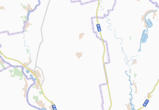 Karte Stadtplan Sukhyi Yelanets&#x27;