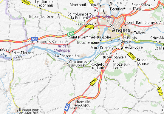 Karte Stadtplan La Possonnière