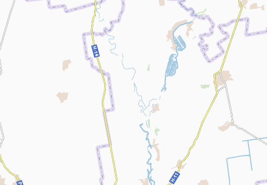 Karte Stadtplan Kashpero-Mykolaivka