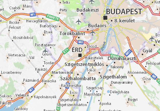 Érd Map