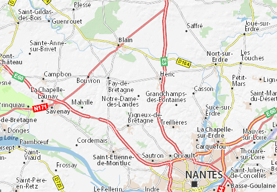Kaart Plattegrond Notre-Dame-des-Landes
