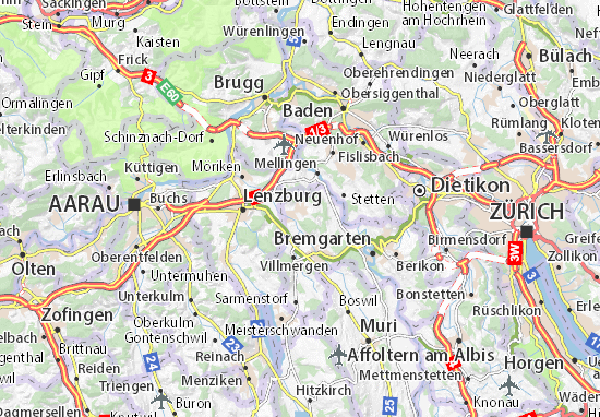 Karte Stadtplan Hägglingen
