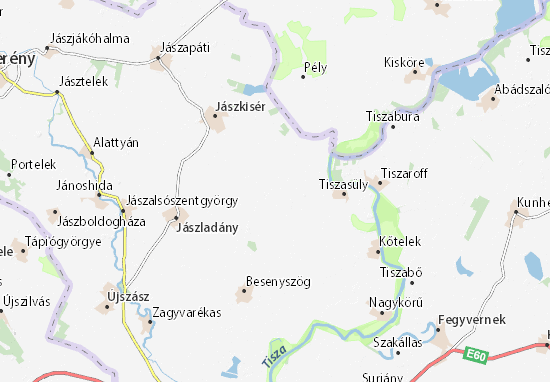 Kaart Plattegrond Nagymajoritanyák