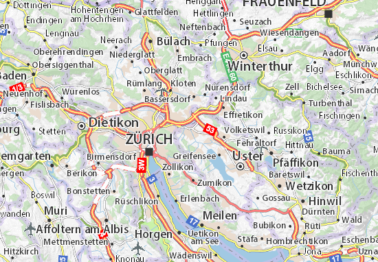 Dübendorf Map