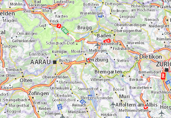Karte Stadtplan Niederlenz