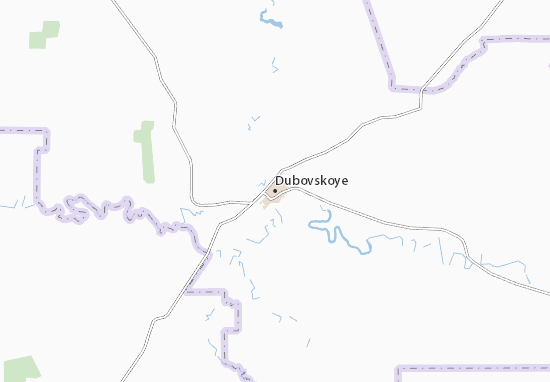 Kaart Plattegrond Dubovskoye