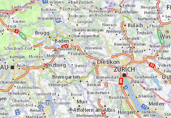Carte-Plan Spreitenbach