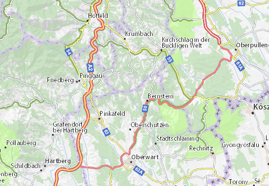 Dreihütten Map