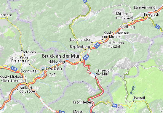 Mapa Berndorf
