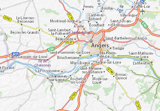 Bouchemaine Map