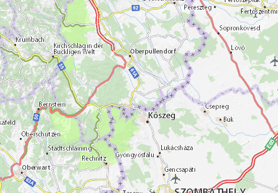 Karte Stadtplan Mannersdorf an der Rabnitz