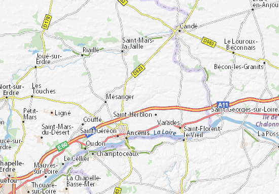 Kaart Plattegrond La Roche-Blanche