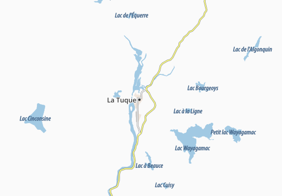 Karte Stadtplan La Tuque