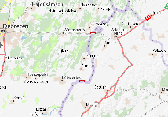 Mapa Bagamér